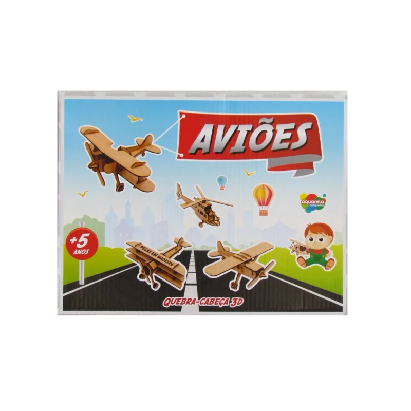 Foto de Avião 3D MDF
